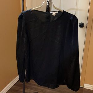 Forever 21 satin top with bell sleeves
